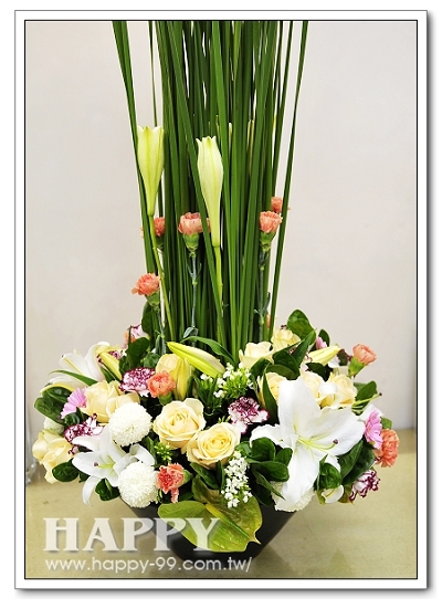 歐式大型四面桌花