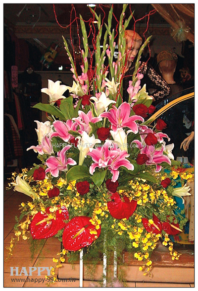 高架花藍 1對